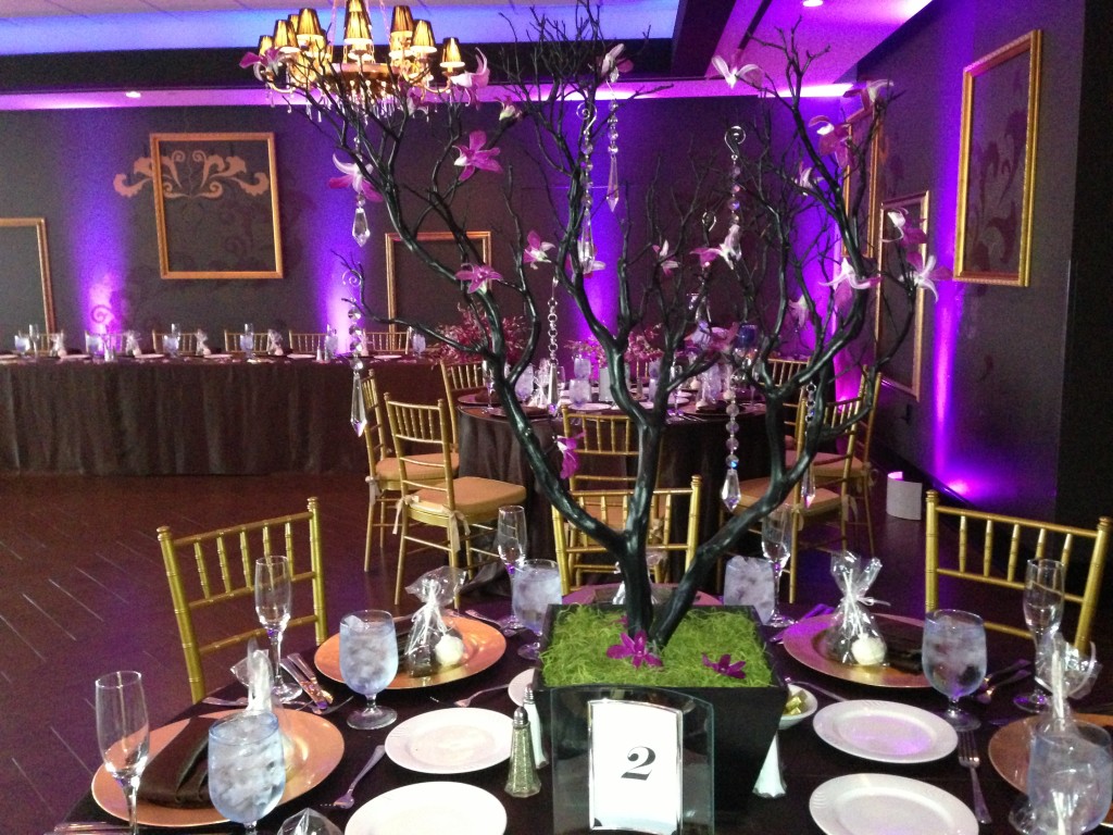Hills Hotel Wedding Garnett Room Purple