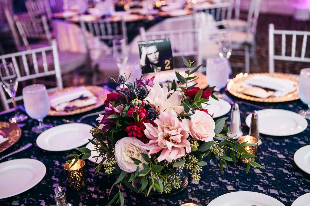 Blue Lace Overlays wedding flowers