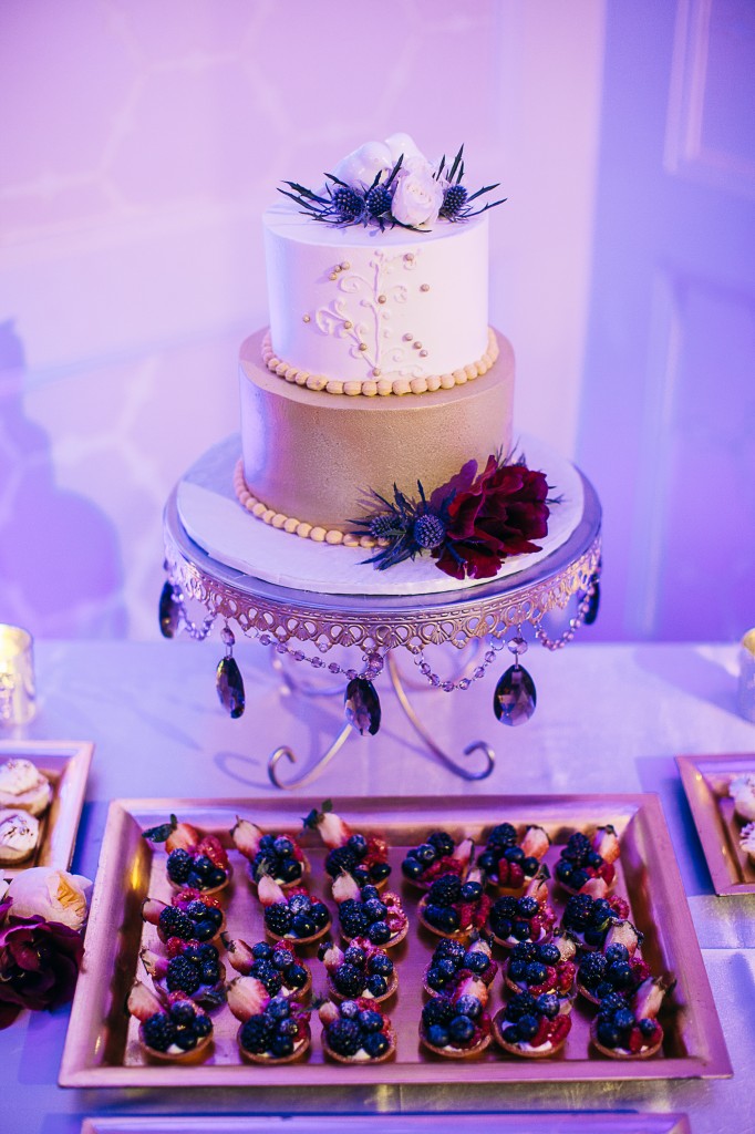 Dessert with wedding cake