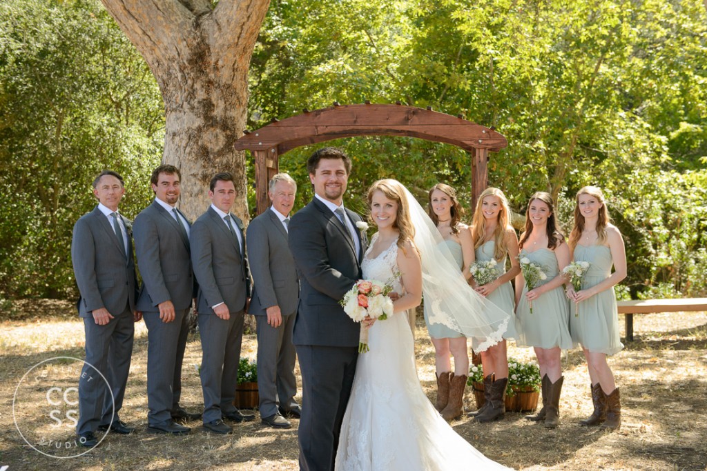 Country wedding Bridal Party