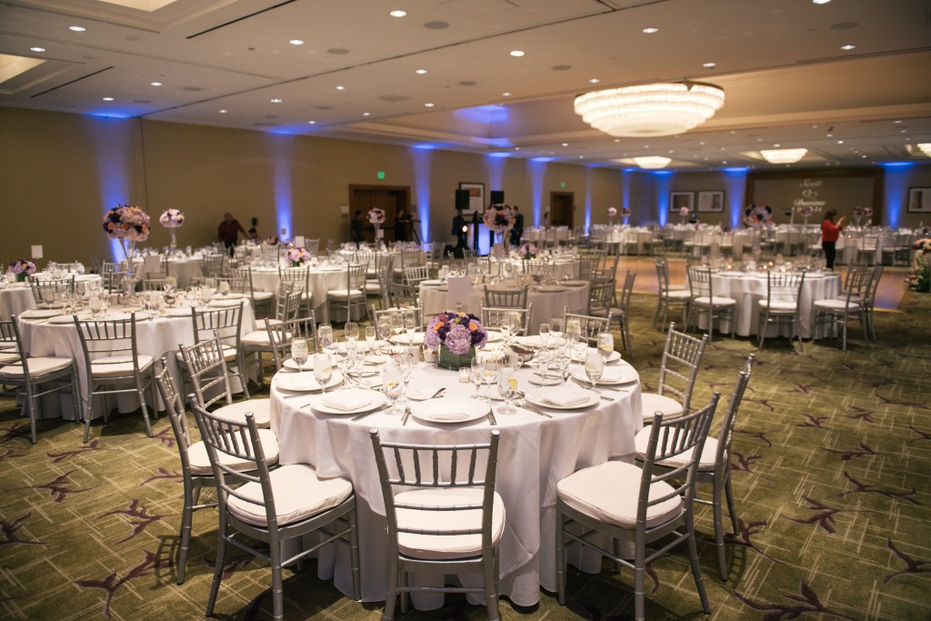 Westin Wedding Purple up lights